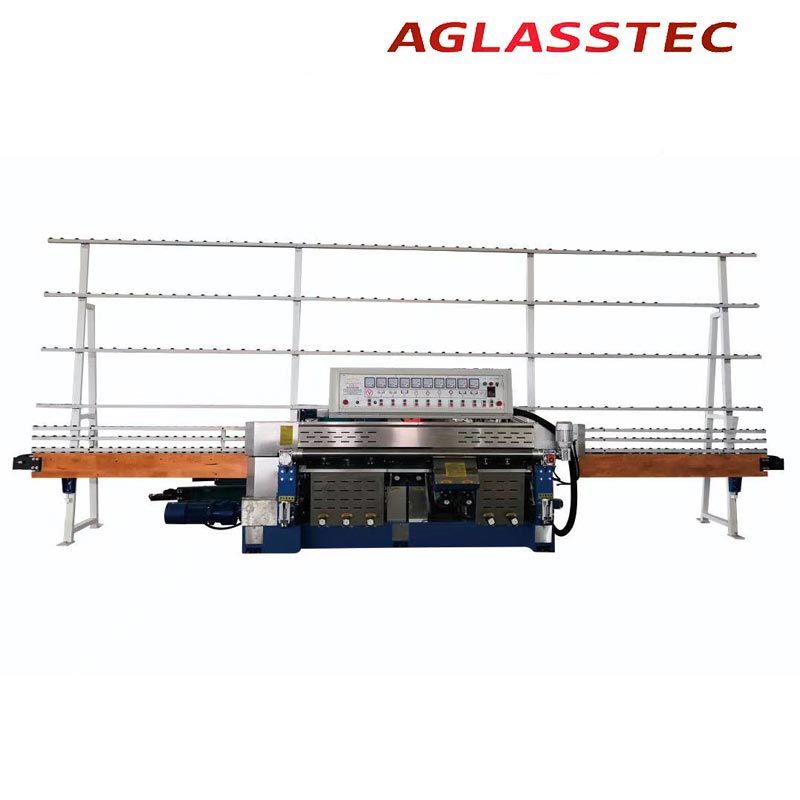 10 Motors Glass Straight Line Edging Grinding and Polishing Machine for Flat Glass/Mirror/Stone/Marble